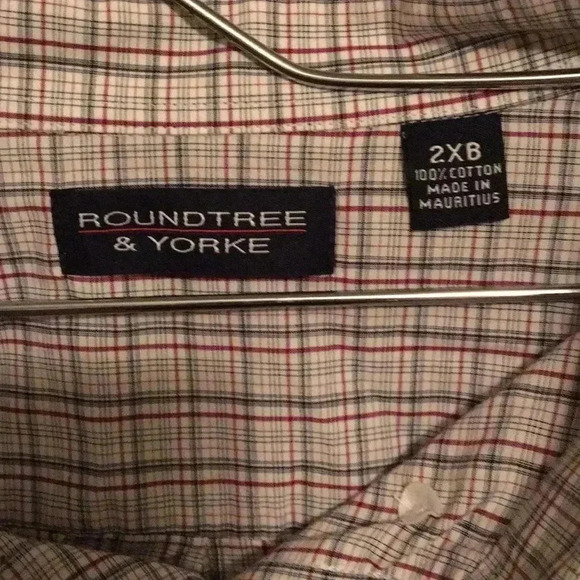 NWT ROUNDTREE &YORK BIG MANS  SHIRT SZ 2X BIG MANS - Picture 2 of 3